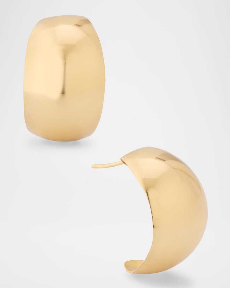 Featherweight Hi-Shine Wide Hoop Earrings
